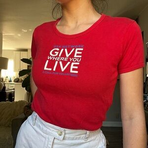 USA Network Red Volunteer Graphic Tee